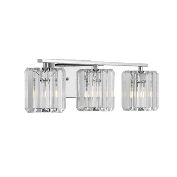 Coco Prism Vintage Metal/Glass Classic Glam LED Vanity Light - JONATHAN Y